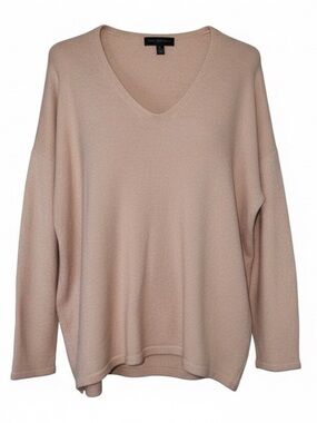 Joan Vass New York BNWT Women's medium Pink Knit Sweater Teacher Barbie Coquette